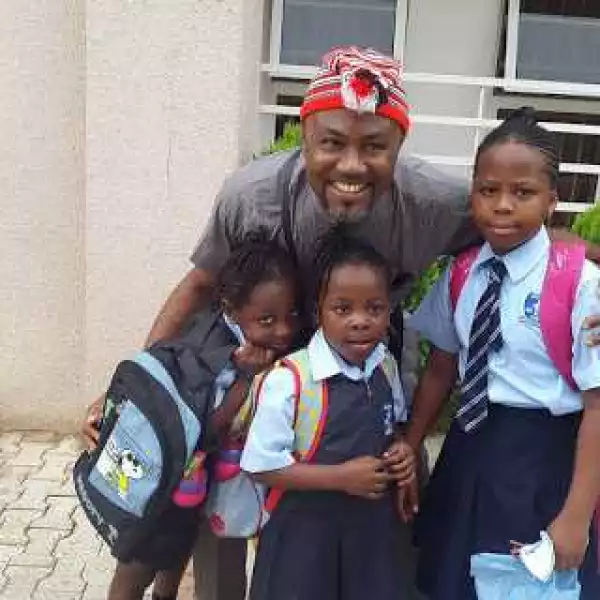 Popular Veteran Actor Shows Off His Three Daughters In Their School Kit